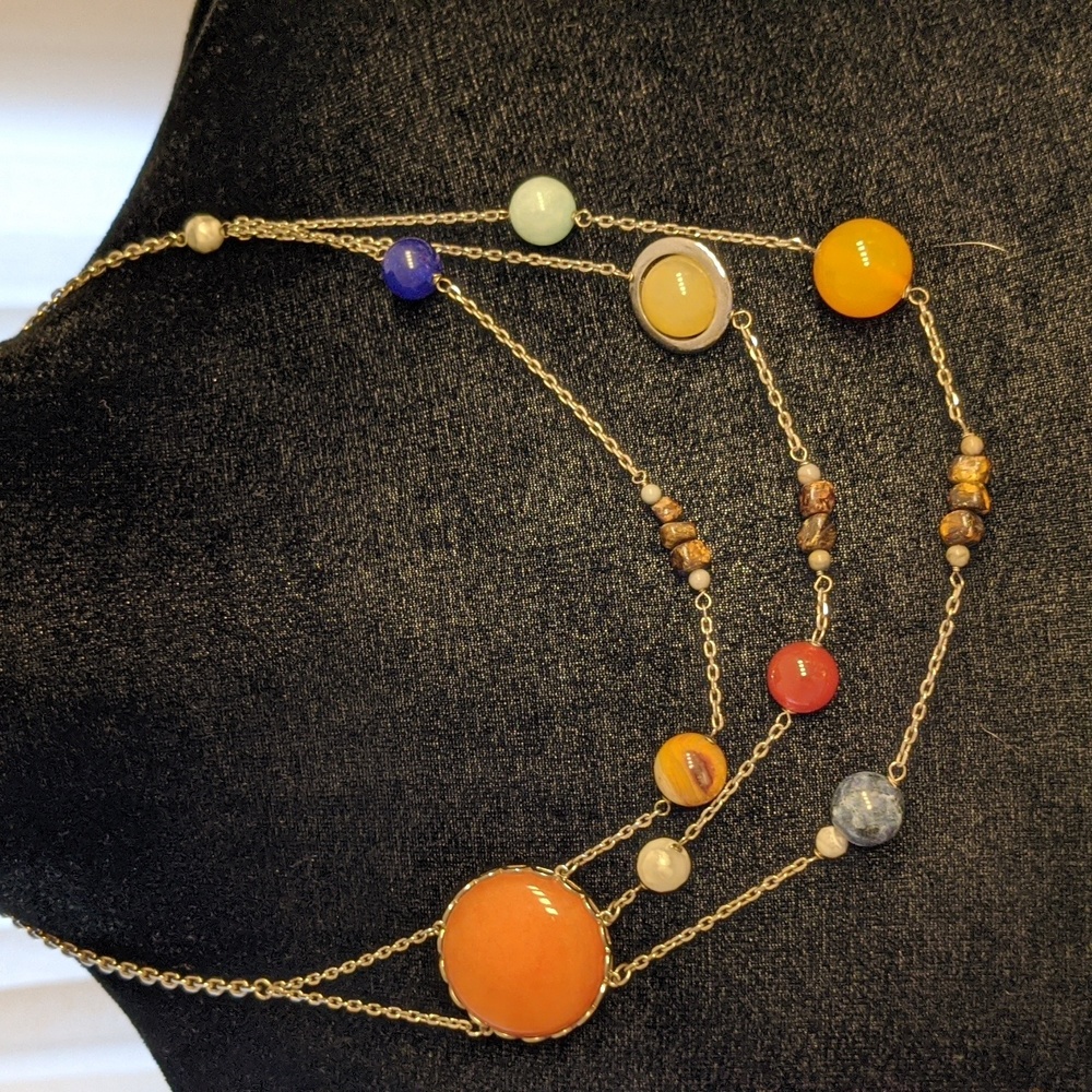 Solar System Planetary Necklace